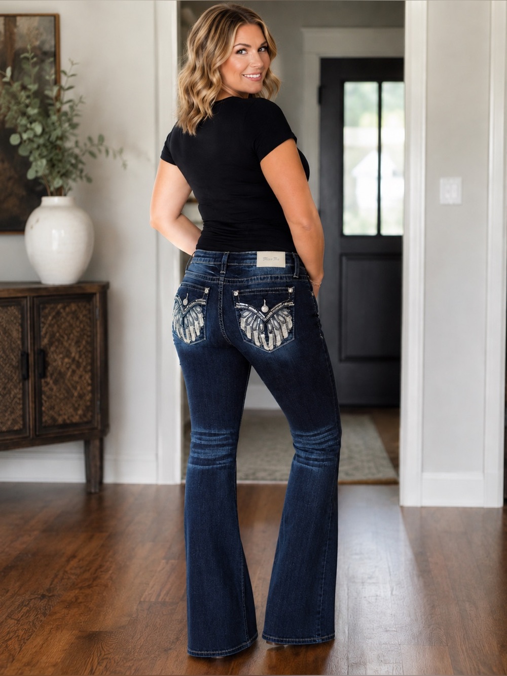 Miss Me Mid-Rise Tailored Boot Jeans — Size 34 — NWOT